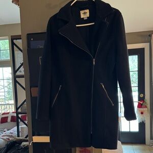 Old Navy Black Women's Trench Coat